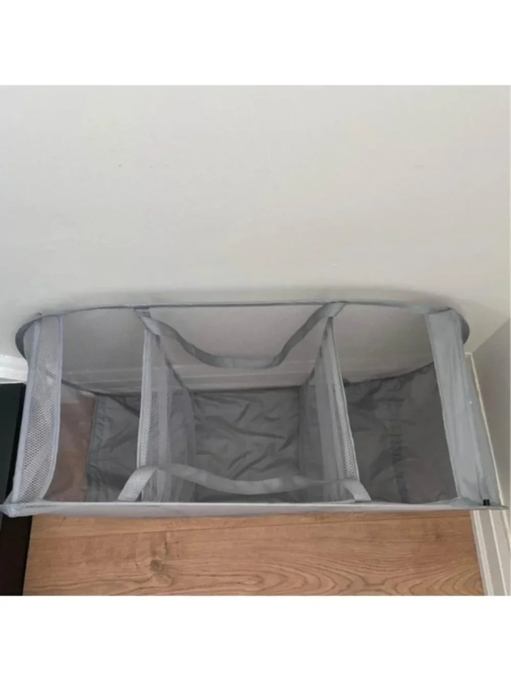 Whitmor Pop and Fold Laundry  Sorter, Paloma Gray